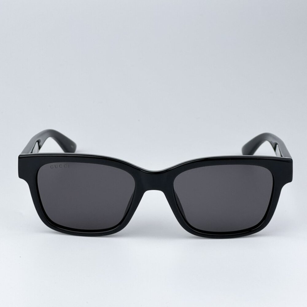 Gucci GG1716S 001 BRAND NEW Sunglasses Black Grey Square Unisex